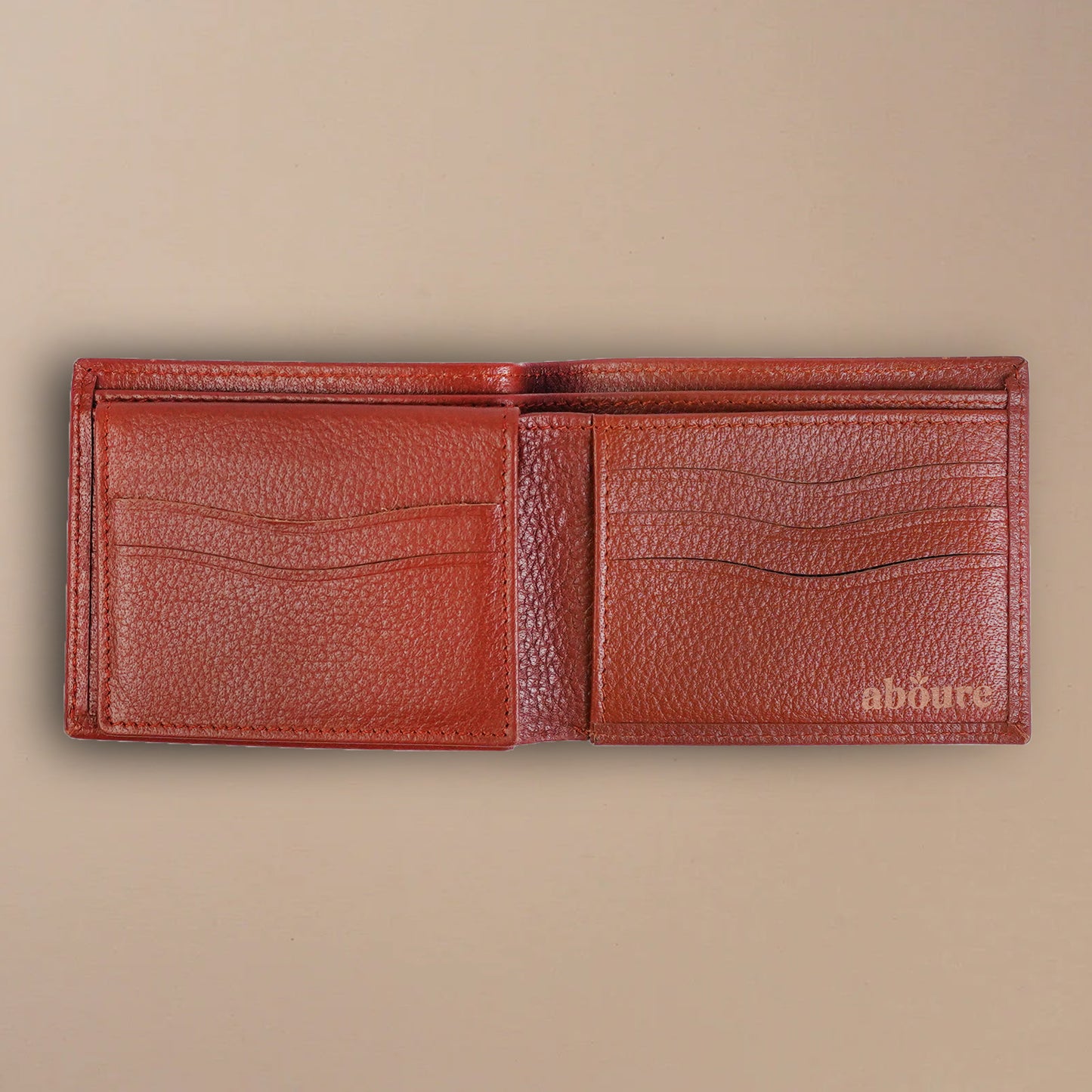 Mild leather bi-fold wallet