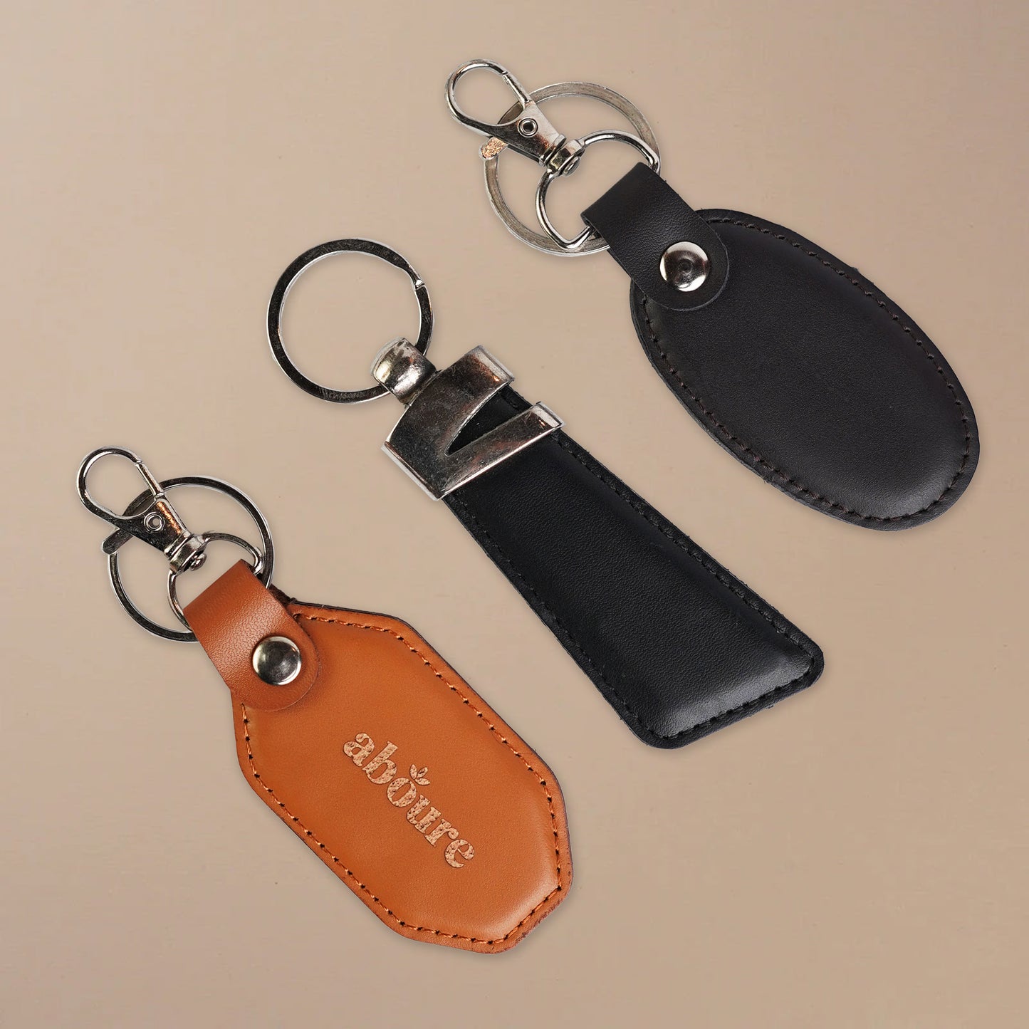 Leather keychain (one piece)
