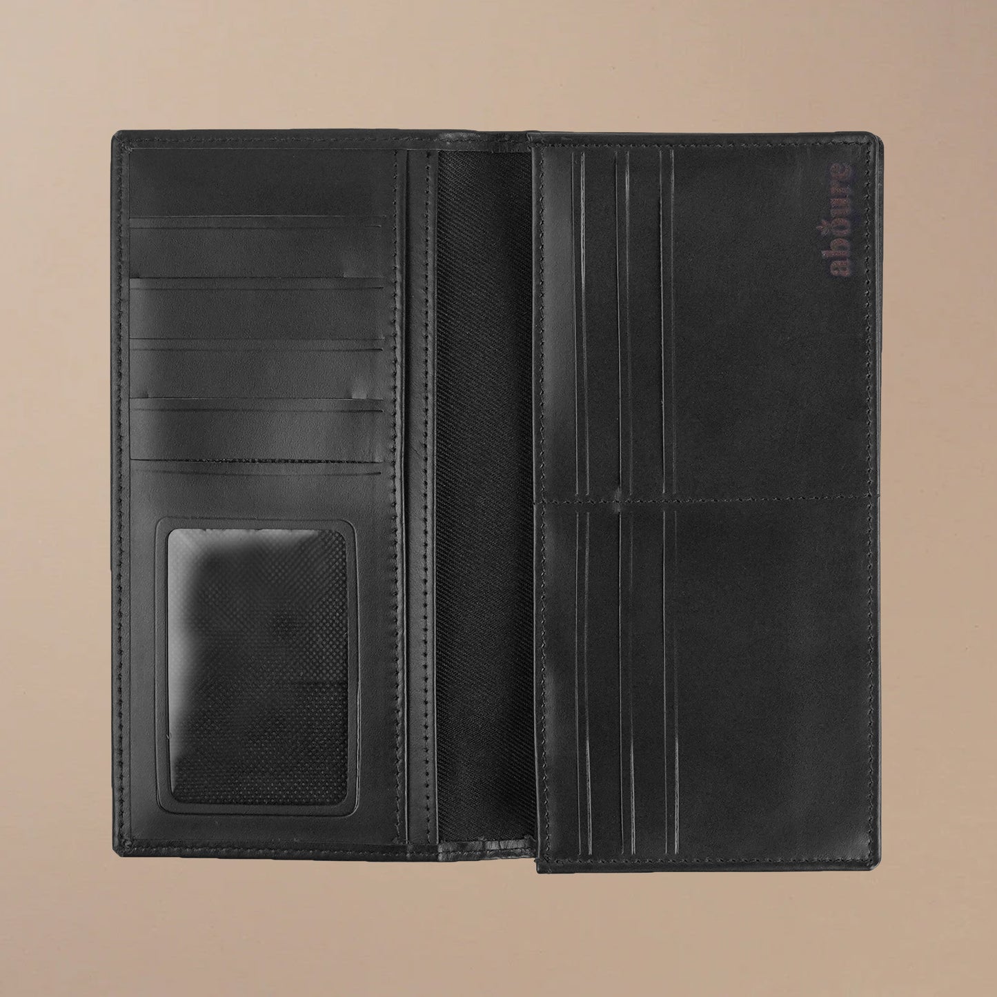 Leather mobile wallet long