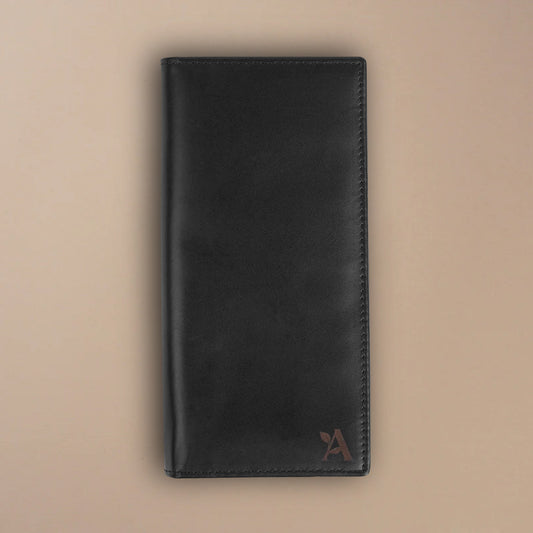 Leather mobile wallet long