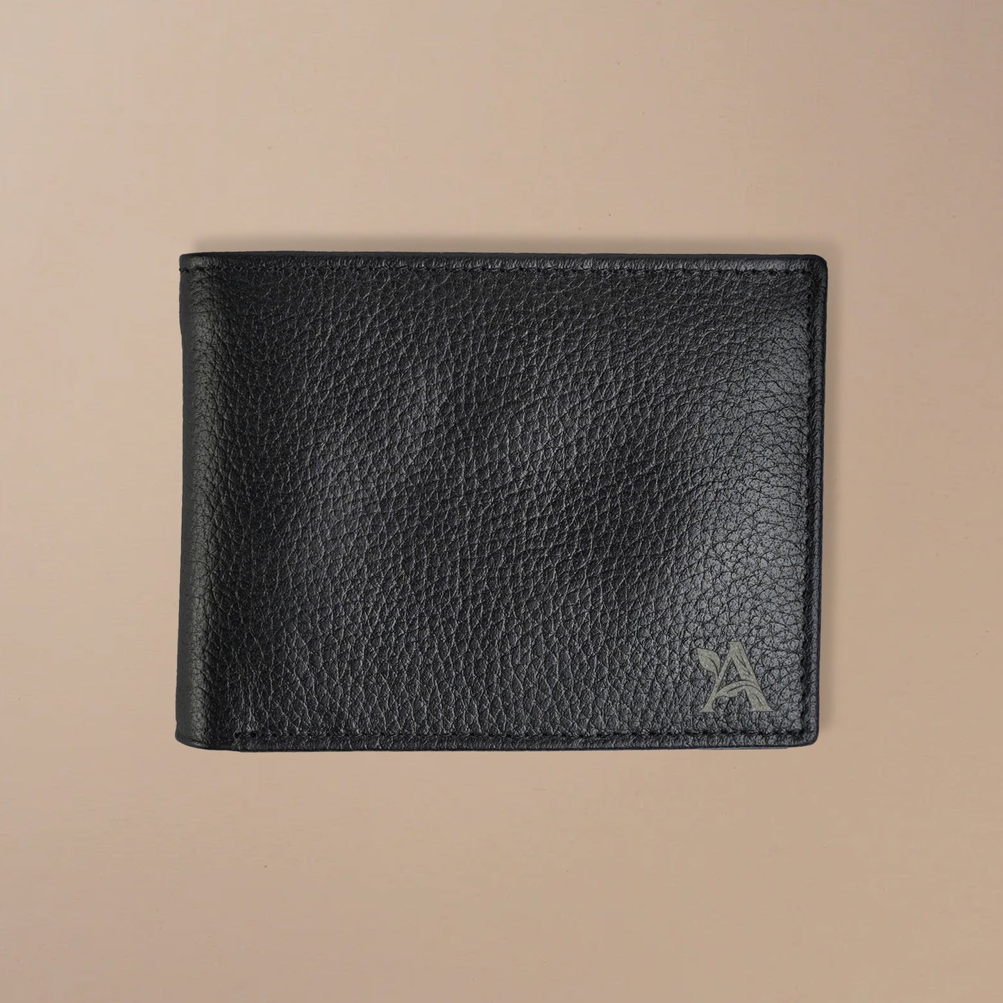 Mild leather bi-fold wallet