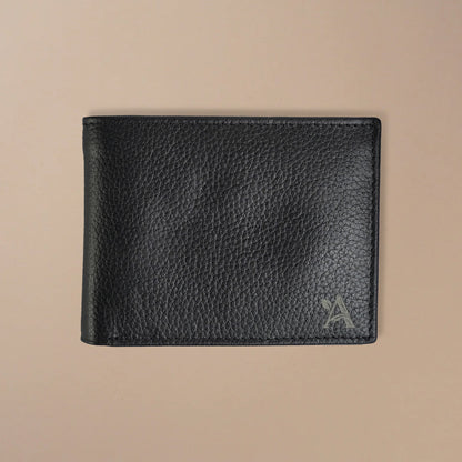 Mild leather bi-fold wallet