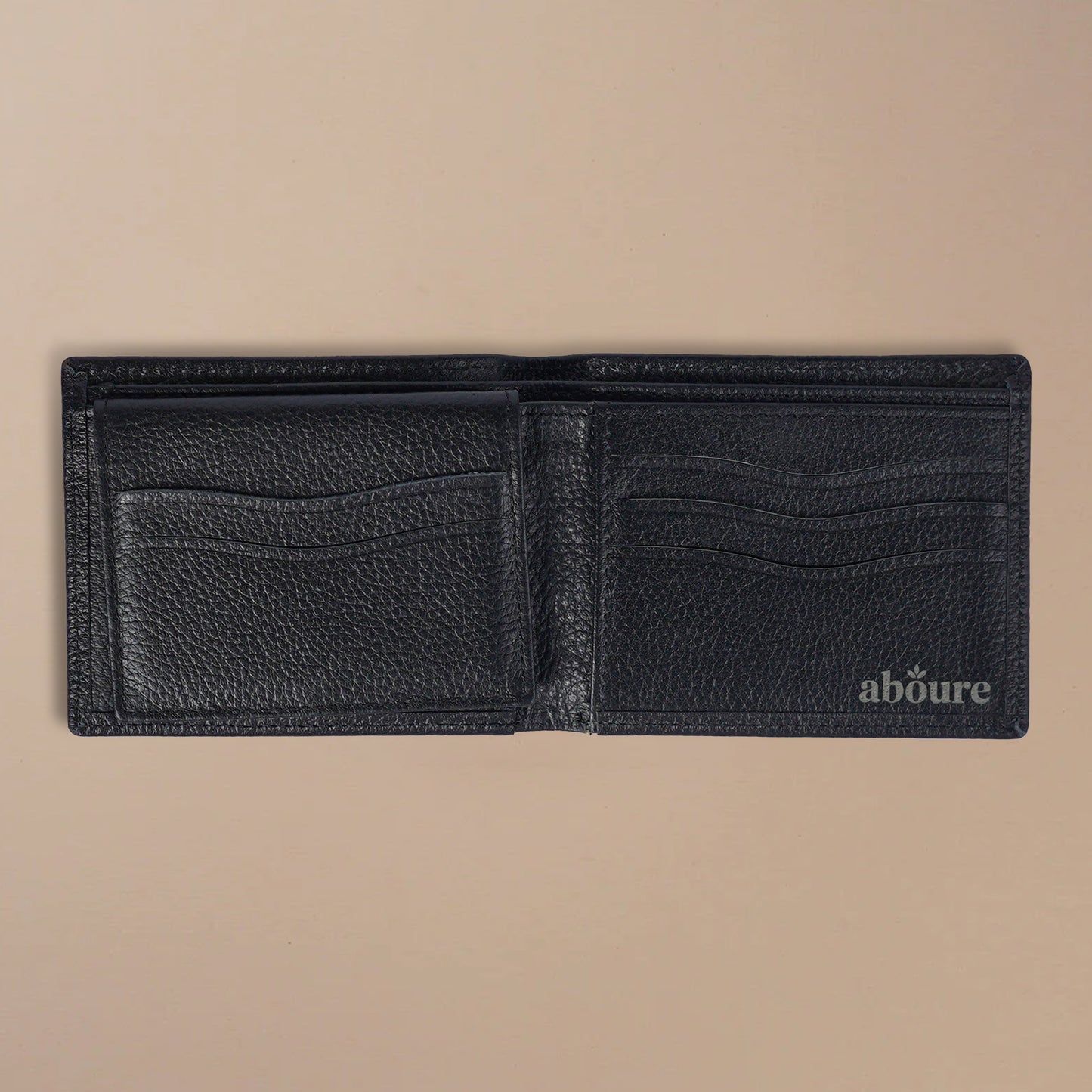 Mild leather bi-fold wallet