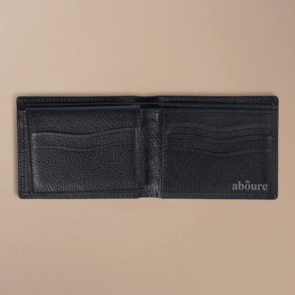 Mild leather bi-fold wallet