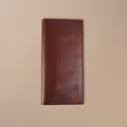 Leather mobile wallet long