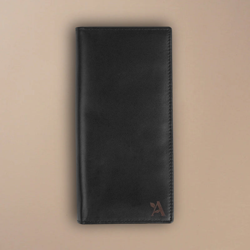 Leather mobile wallet long