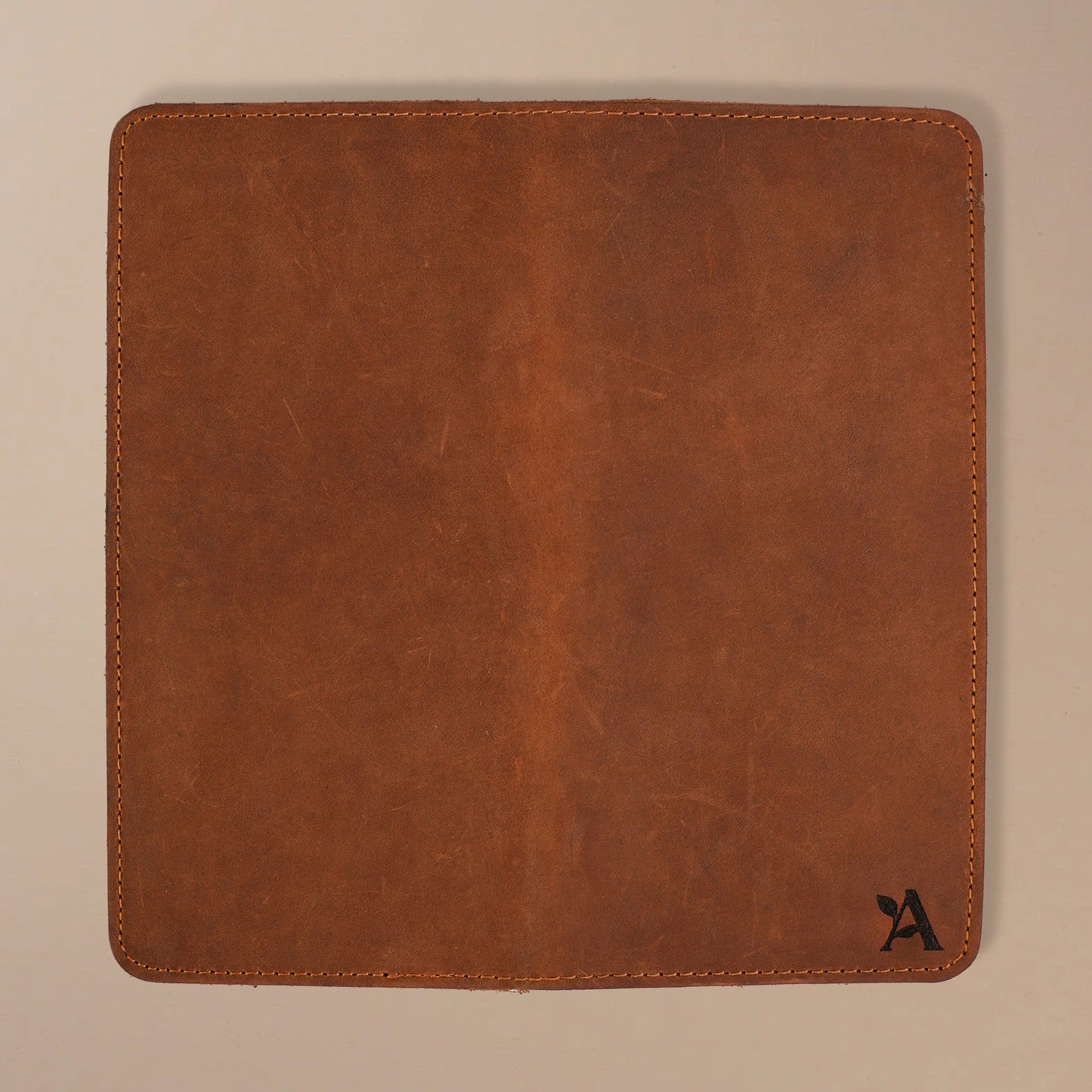 Crazy horse leather long wallet