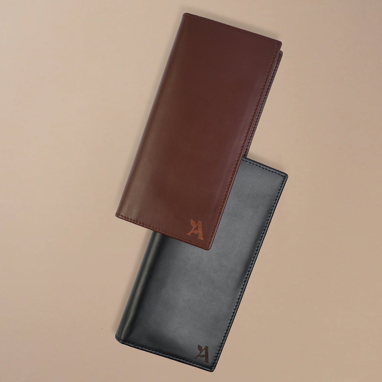 Leather mobile wallet long