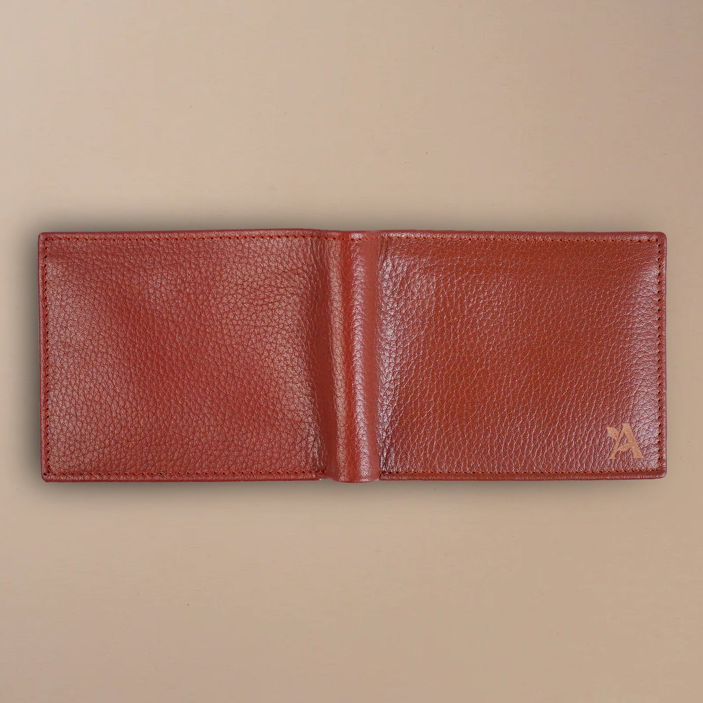 Mild leather bi-fold wallet