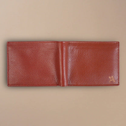 Mild leather bi-fold wallet