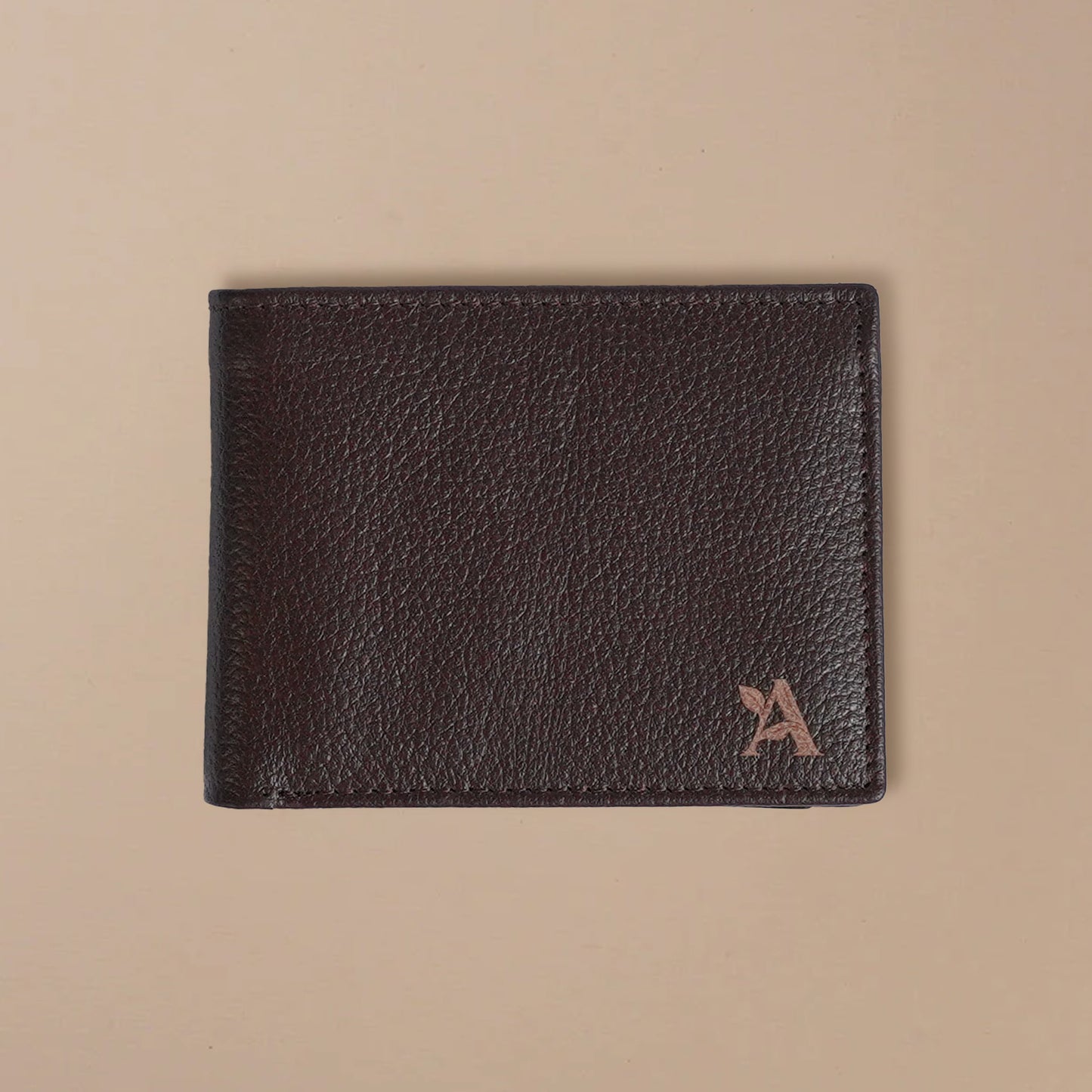 Mild leather bi-fold wallet