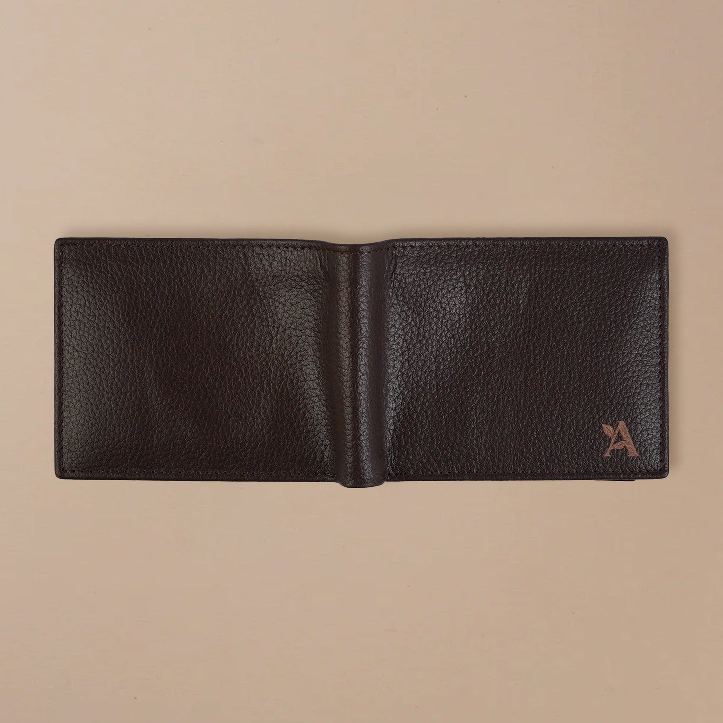 Mild leather bi-fold wallet