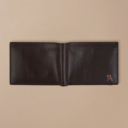 Mild leather bi-fold wallet