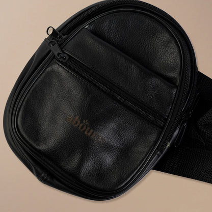 Travel crossbody leather bag