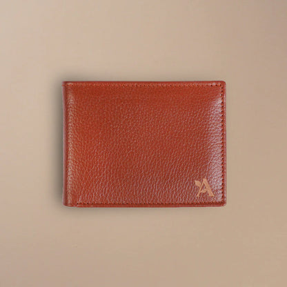 Mild leather bi-fold wallet