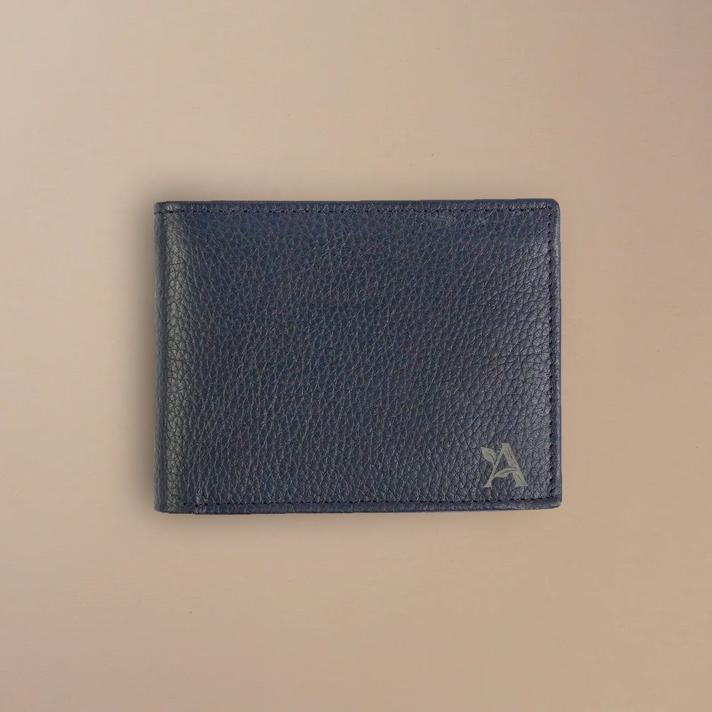 Mild leather bi-fold wallet