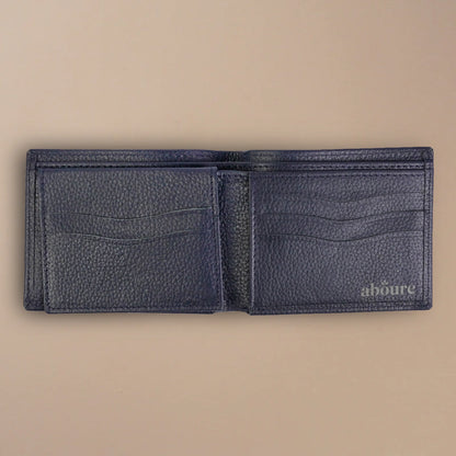 Mild leather bi-fold wallet