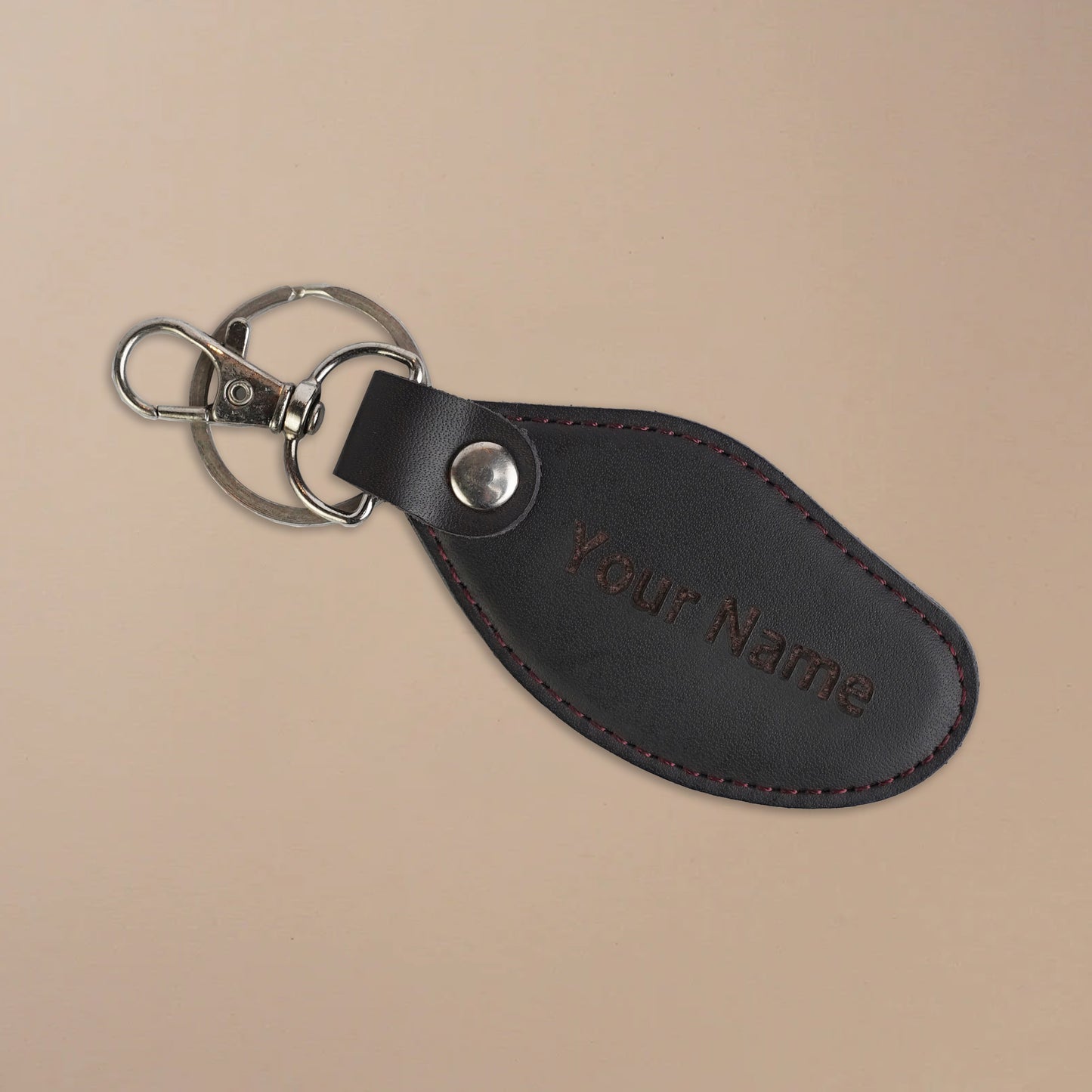 Ingrave leather keychain