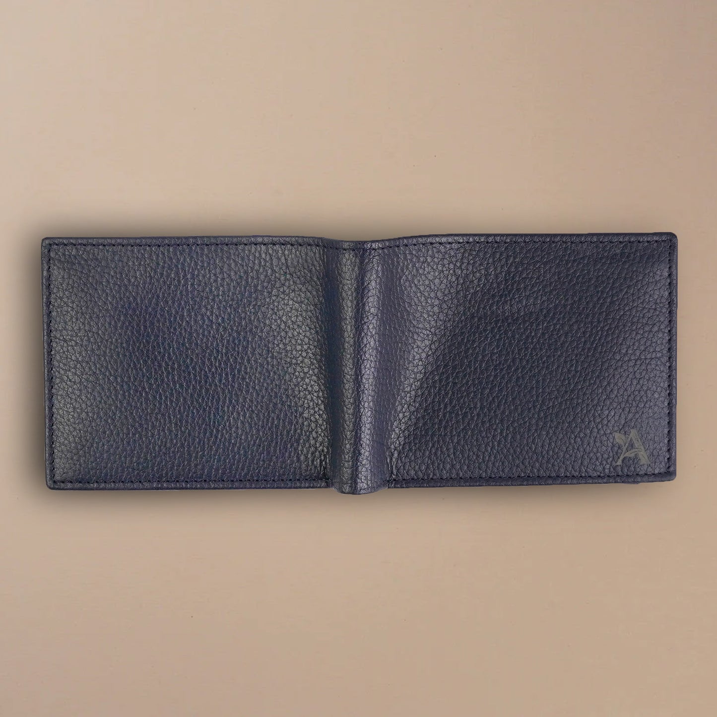Mild leather bi-fold wallet