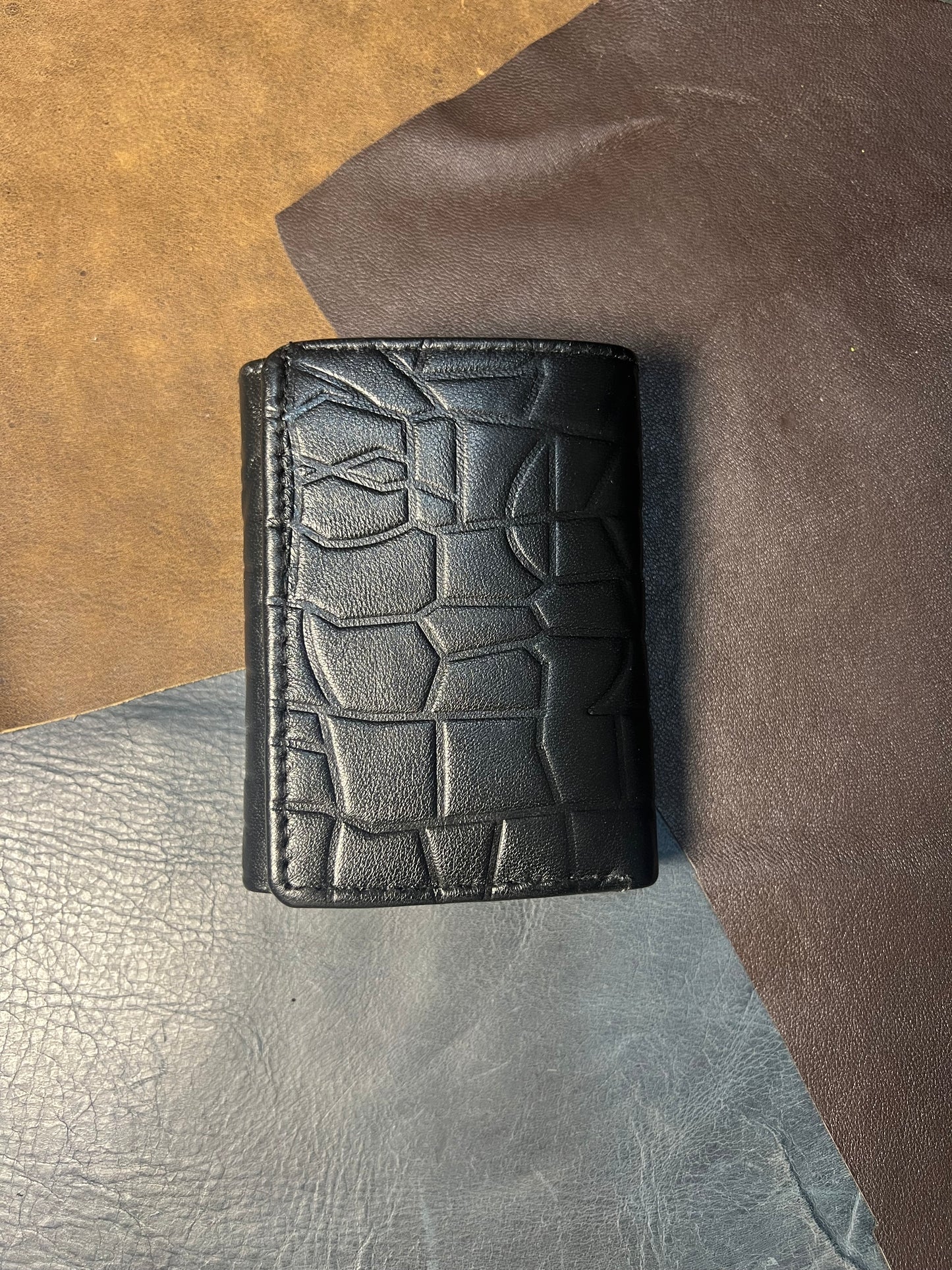Royal croc-Leather wallet