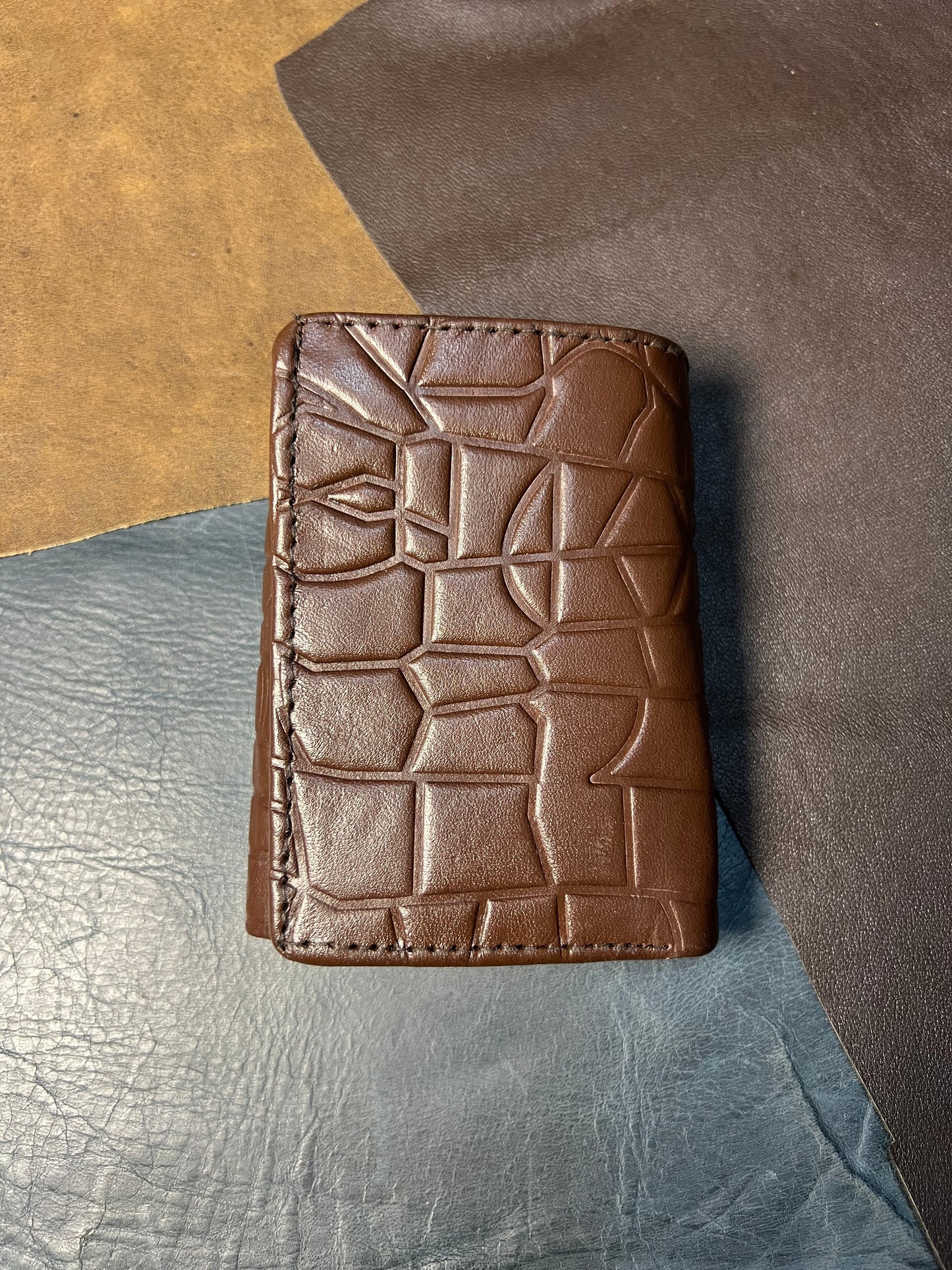 Royal croc-Leather wallet