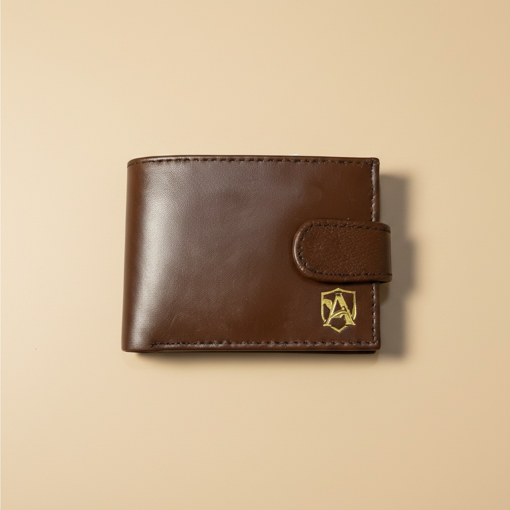 Snap lock-Leather wallet