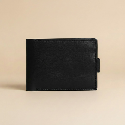 Snap lock-Leather wallet