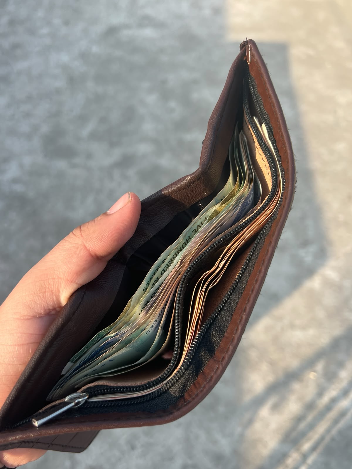 Royal croc-Leather wallet